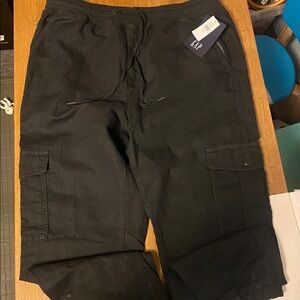 GAP Black linen blend pants